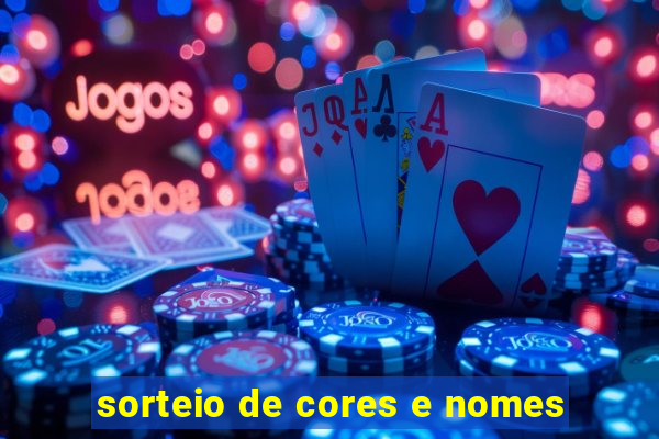 sorteio de cores e nomes